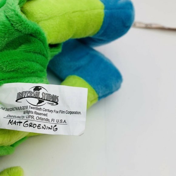 The Simpson Happy Green Elf Plush NWOT - Picture 2 of 9